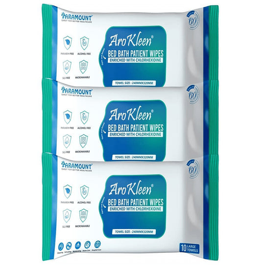 Arokleen Bed Bath Patient Wet Large Towels (10 Each) - Classic Derma