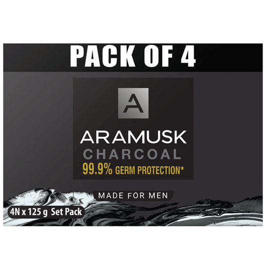 Aramusk Charcoal Soap (125gm Each) - Classic Derma