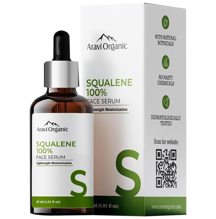 Aravi Organic Squalene 100% Face Serum - Classic Derma