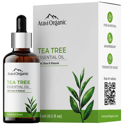 Aravi Organic Tea Tree Essential Oil - Classic Derma