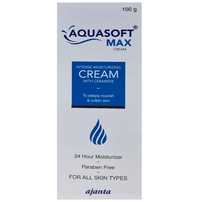 Aquasoft Max Paraben Free Intensive Moisturising Cream | For All Skin Types - Classic Derma