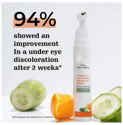 Aravi Organic Vitamin C & Cucumber Under Eye Cream