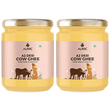 Auric A2 Desi Cow Ghee (500ml Each) - Classic Derma