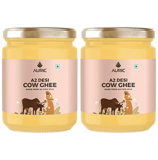 Auric A2 Desi Cow Ghee (500ml Each) - Classic Derma