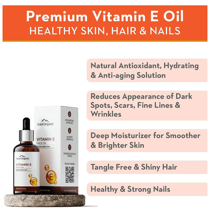 Aravi Organic Vitamin E Face Oil