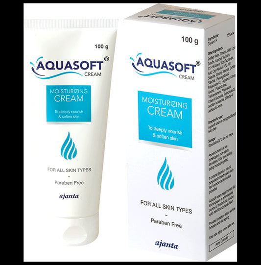 Aquasoft Moisturising Cream | Nourishes & Softens the Skin | For All Skin Types | Paraben-Free - Classic Derma