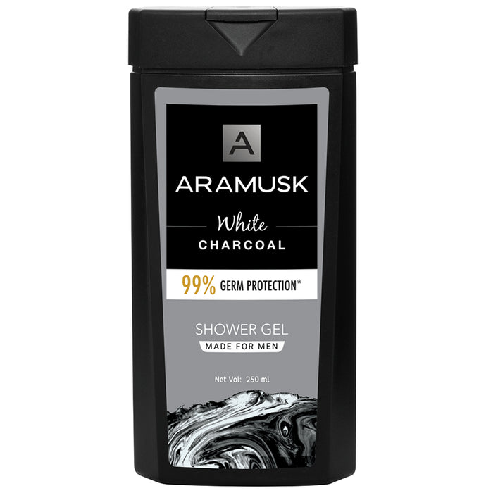 Aramusk White Charcoal 99% Germ Protection Shower Gel - Classic Derma