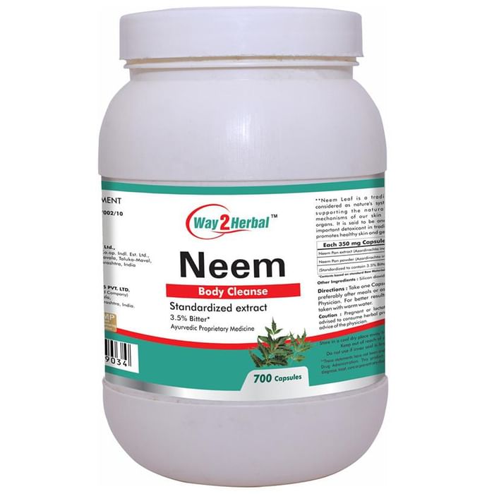 Way2Herbal Neem Capsule - Classic Derma