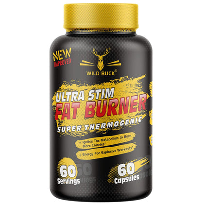 Wild Buck Ultra Stim Fat Burner Super Thermogenic Capsule - Classic Derma