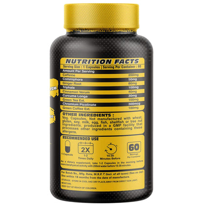 Wild Buck Ultra Stim Fat Burner Super Thermogenic Capsule