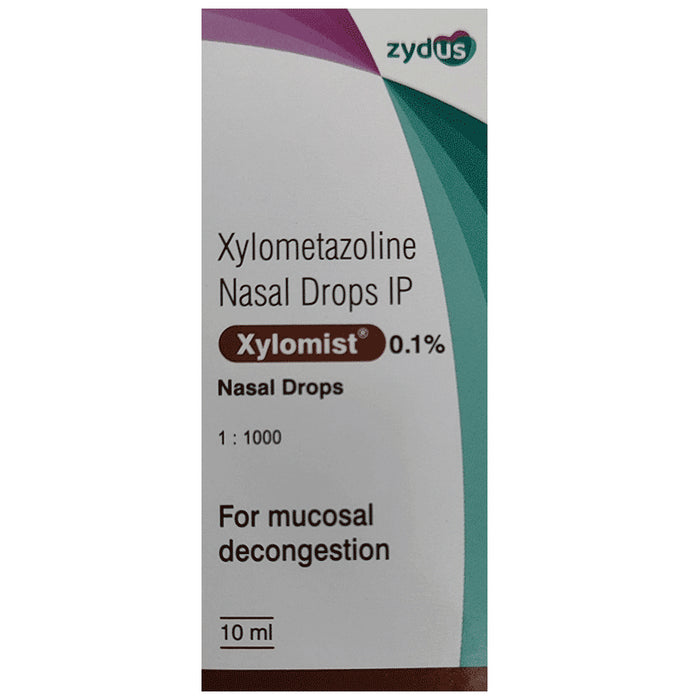 Xylomist 0.1% Nasal Drops for Mucosal Decongestion - Classic Derma