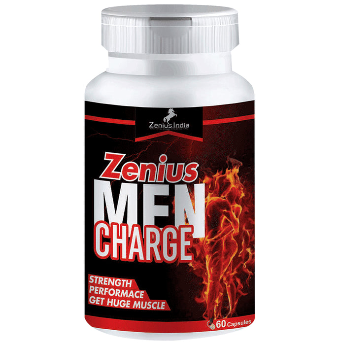 Zenius Men Charge Capsules | for Strength Performance & Huge Muscles - Classic Derma