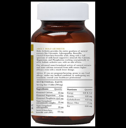 Zeroharm Sciences Holo Arthritis Tablet for Knee, Back Pain and Joint Support