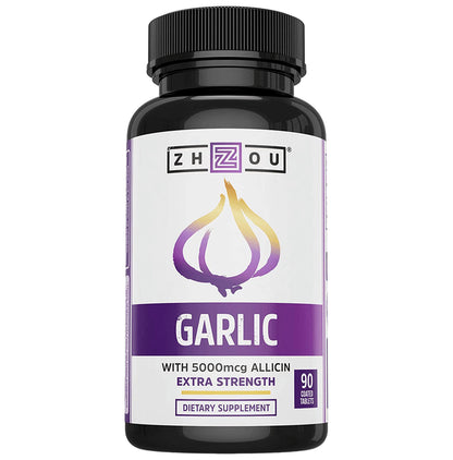 Zhzou Extra Strength Garlic With 5000mcg Allicin Coated Tablet - Classic Derma