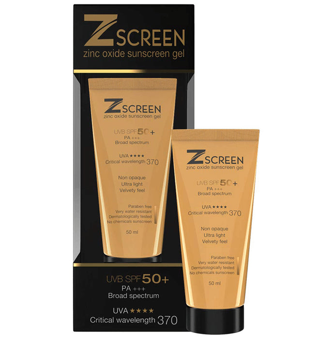 Zscreen Zinc Oxide Sunscreen Gel (50ml Each) SPF 50+
