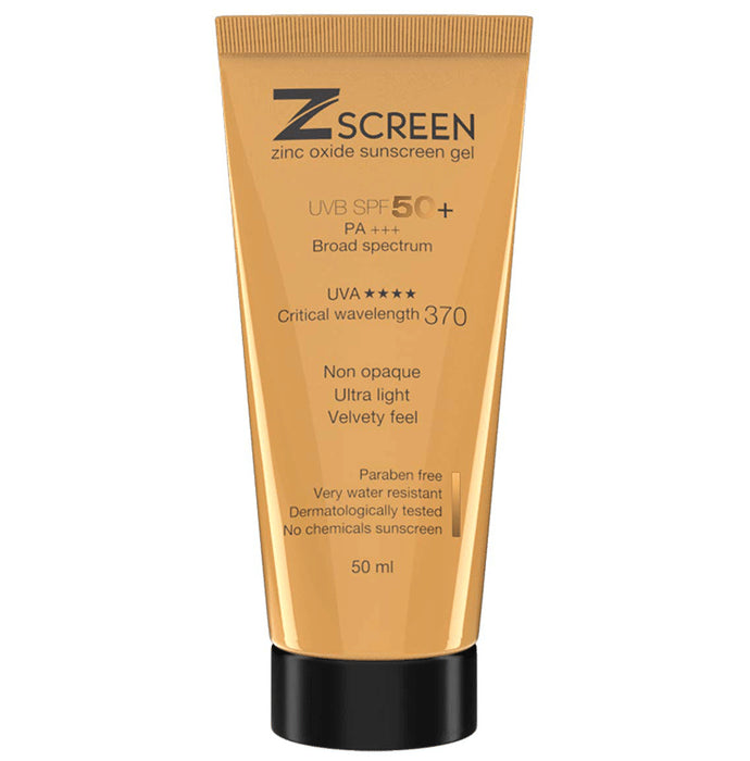 Zscreen Zinc Oxide Sunscreen Gel (50ml Each) SPF 50+