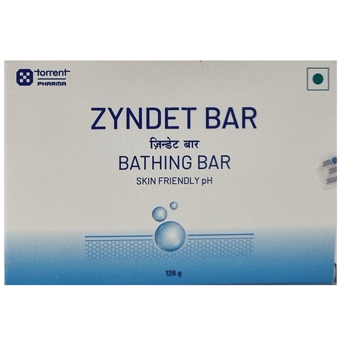 Zyndet Syndet Bathing Bar | Skin Friendly pH | Gently Cleanses & Nourishes the Skin - Classic Derma