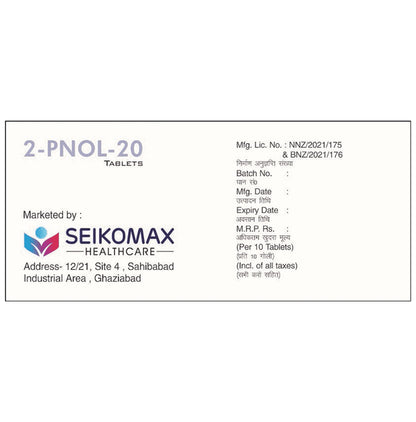 2-Pnol 20 Tablet