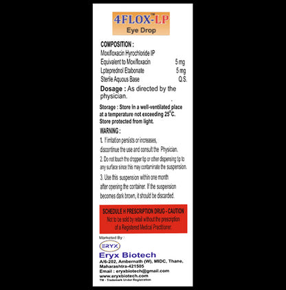 4Flox-LP Eye Drop BAK Free