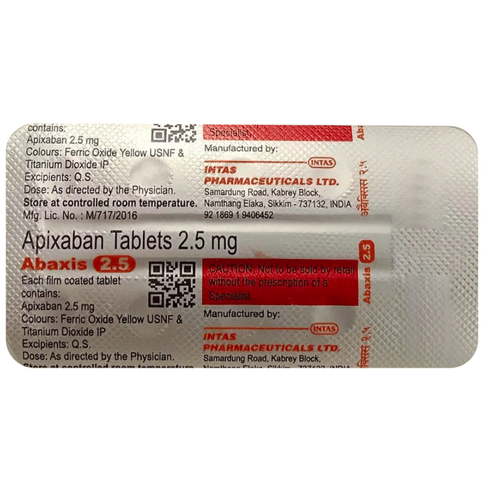 Abaxis 2.5mg Tablet - Classic Derma