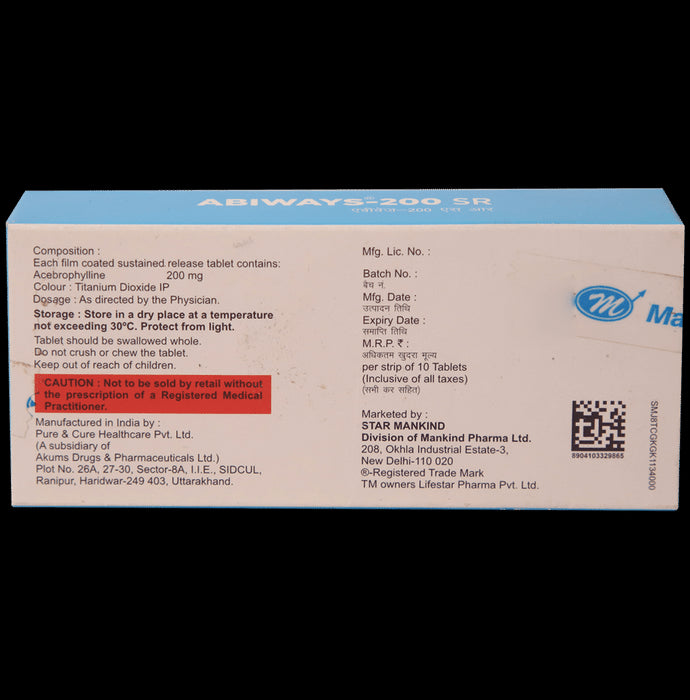 Abiways 200 SR Tablet