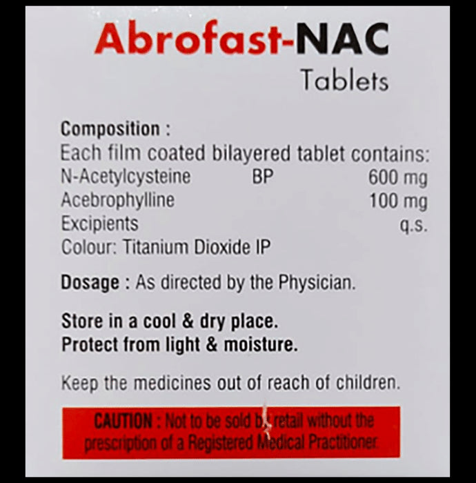 Abrofast-NAC Tablet