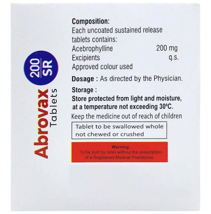 Abrovax 200mg Tablet SR