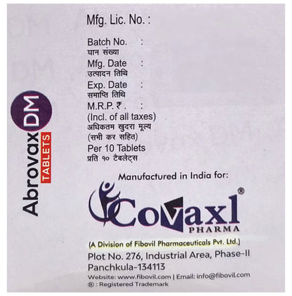 Abrovax DM Tablet SR