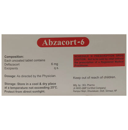 Abzacort 6 Tablet