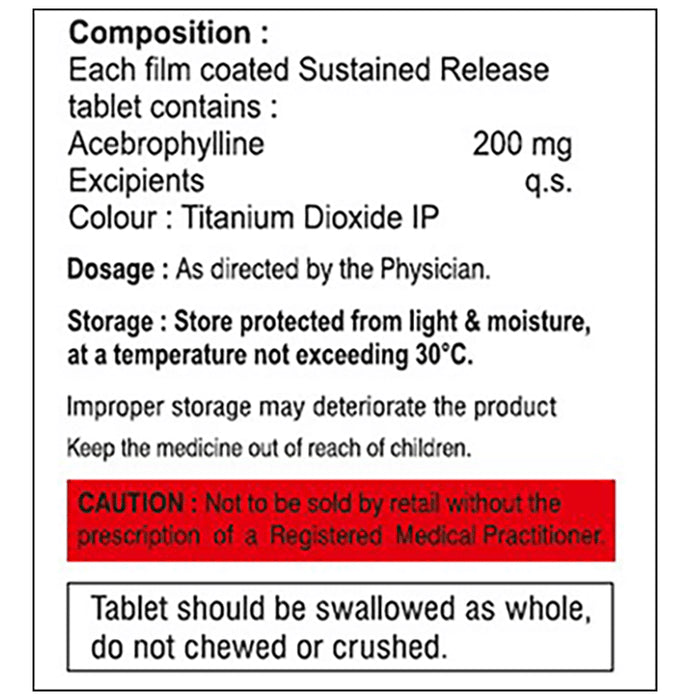 Acebraux SR 200 Tablet