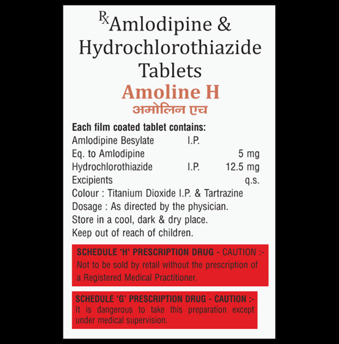 Amoline H 5mg/12.5mg Tablet
