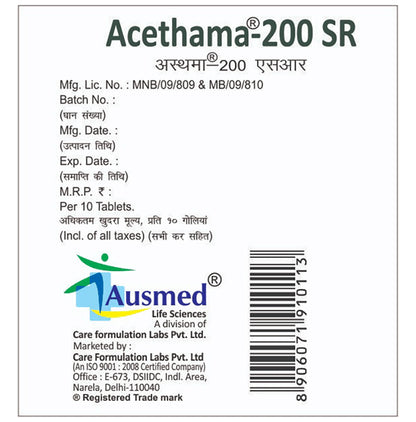Acethama 200 SR Tablet