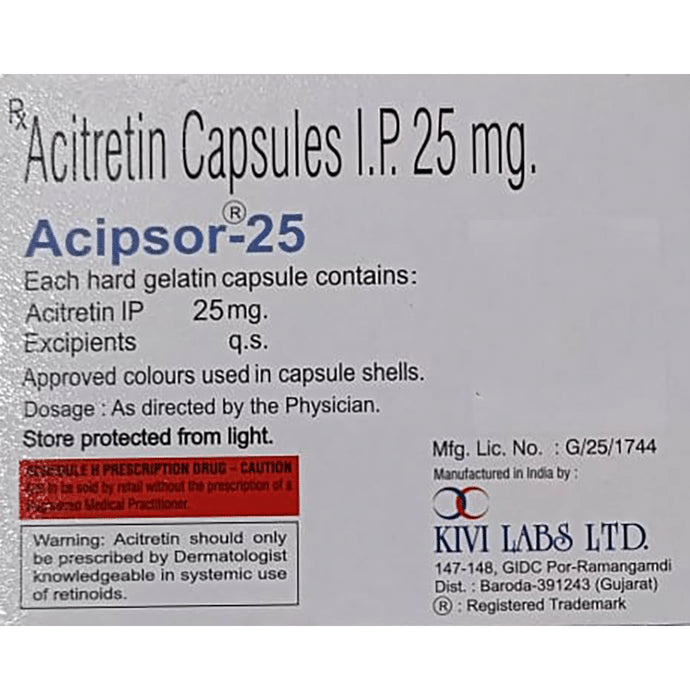 Acipsor 25mg Capsule