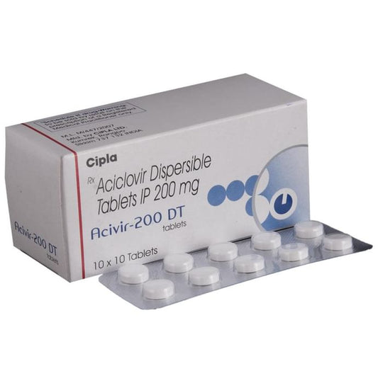 Acivir 200 DT Tablet - Classic Derma