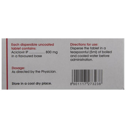 Acivir 800 DT Tablet