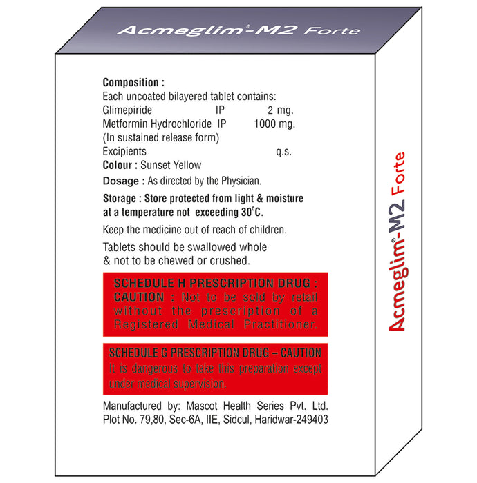 Acmeglim-M2 Forte Tablet SR
