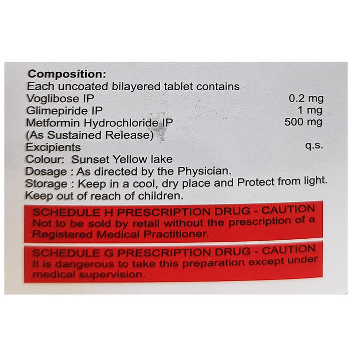 Acmeglim-MV 1 Tablet SR