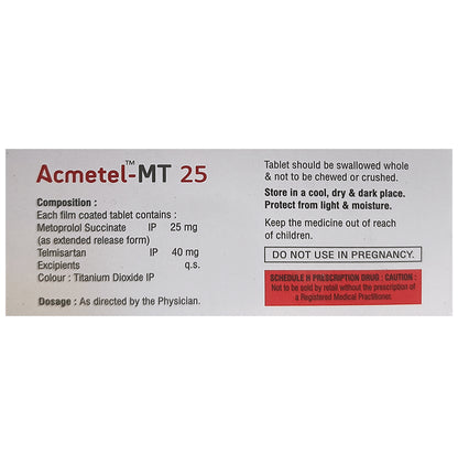 Acmetel-MT 25 Tablet ER