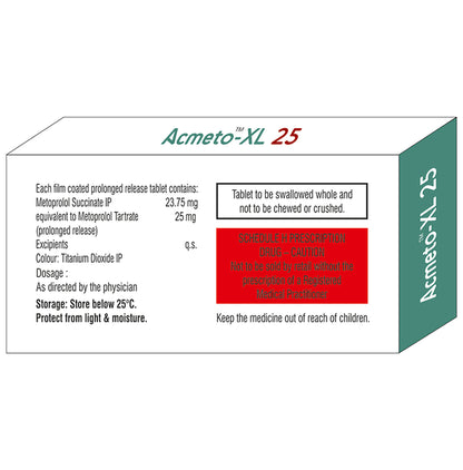 Acmeto-XL 25 Tablet PR