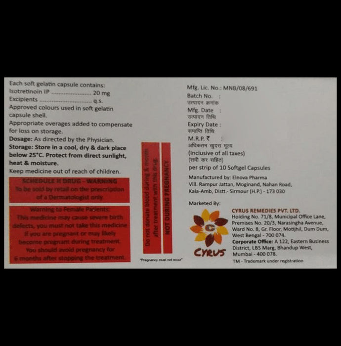 Acnerus I 20 Soft Gelatin Capsule