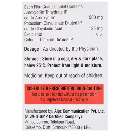 Acocin-CV 625 Tablet
