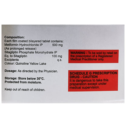 Acosita-M SR 100/500 mg Tablet