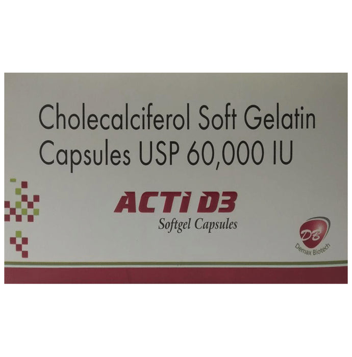 Acti D3 Softgel Capsule - Classic Derma
