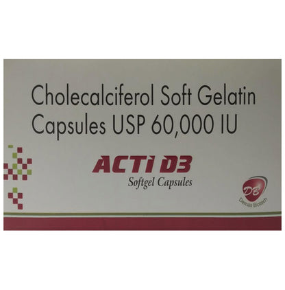 Acti D3 Softgel Capsule - Classic Derma