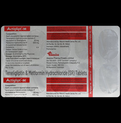 Actiglipt M 500mg/20mg Tablet