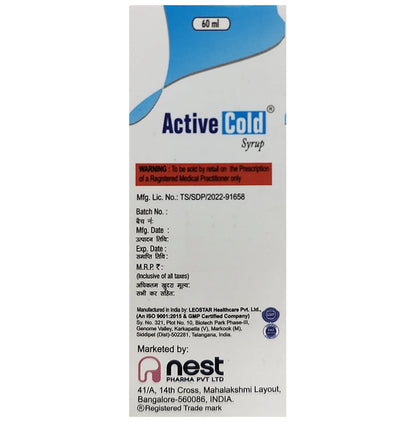 Active Cold Syrup Mixed Fruit