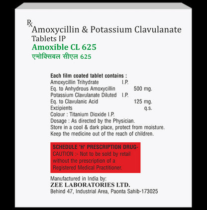 Amoxible-CL 625 Tablet