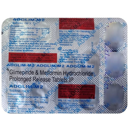 Adglim M 2mg/500mg Tablet PR