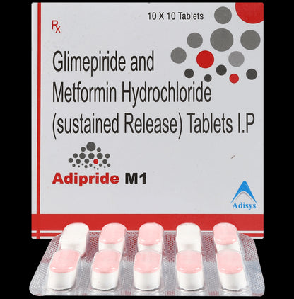 Adipride M 1mg/500mg Tablet SR - Classic Derma