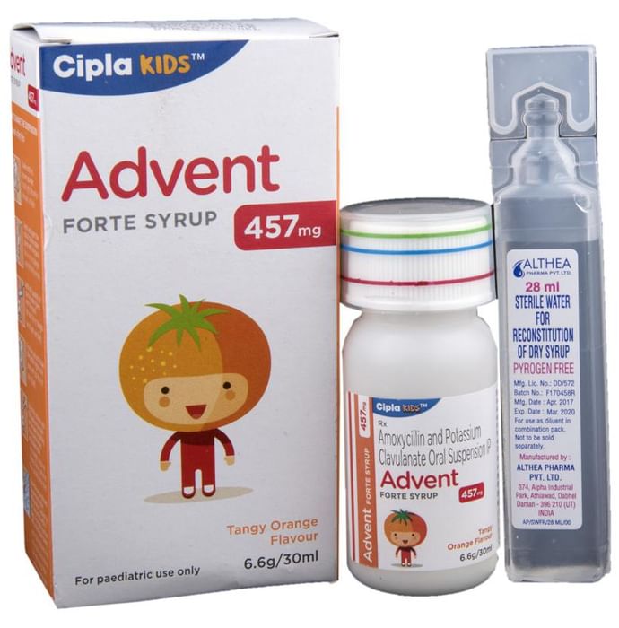 Advent Forte 457mg Syrup Tangy Orange - Classic Derma